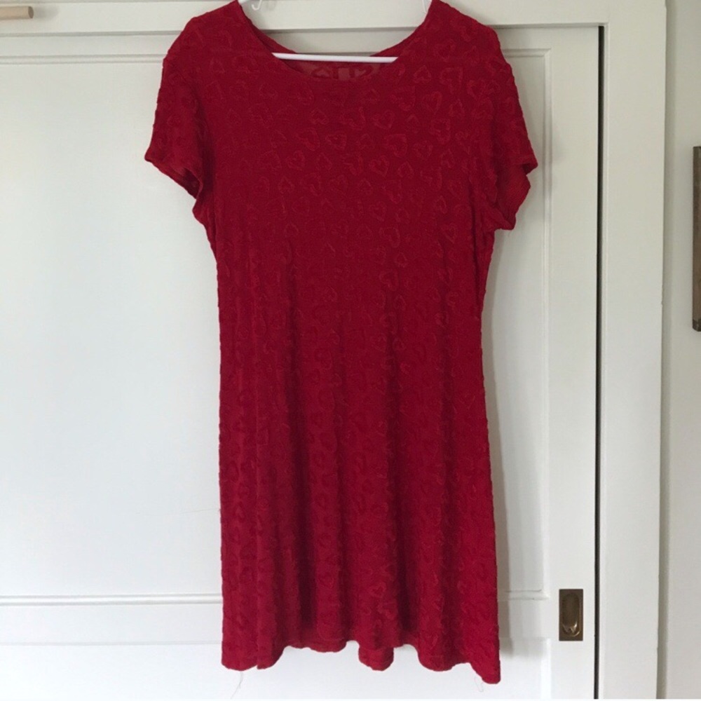 Vintage Red Hearts Valentine Dress - Picture 2 of 3